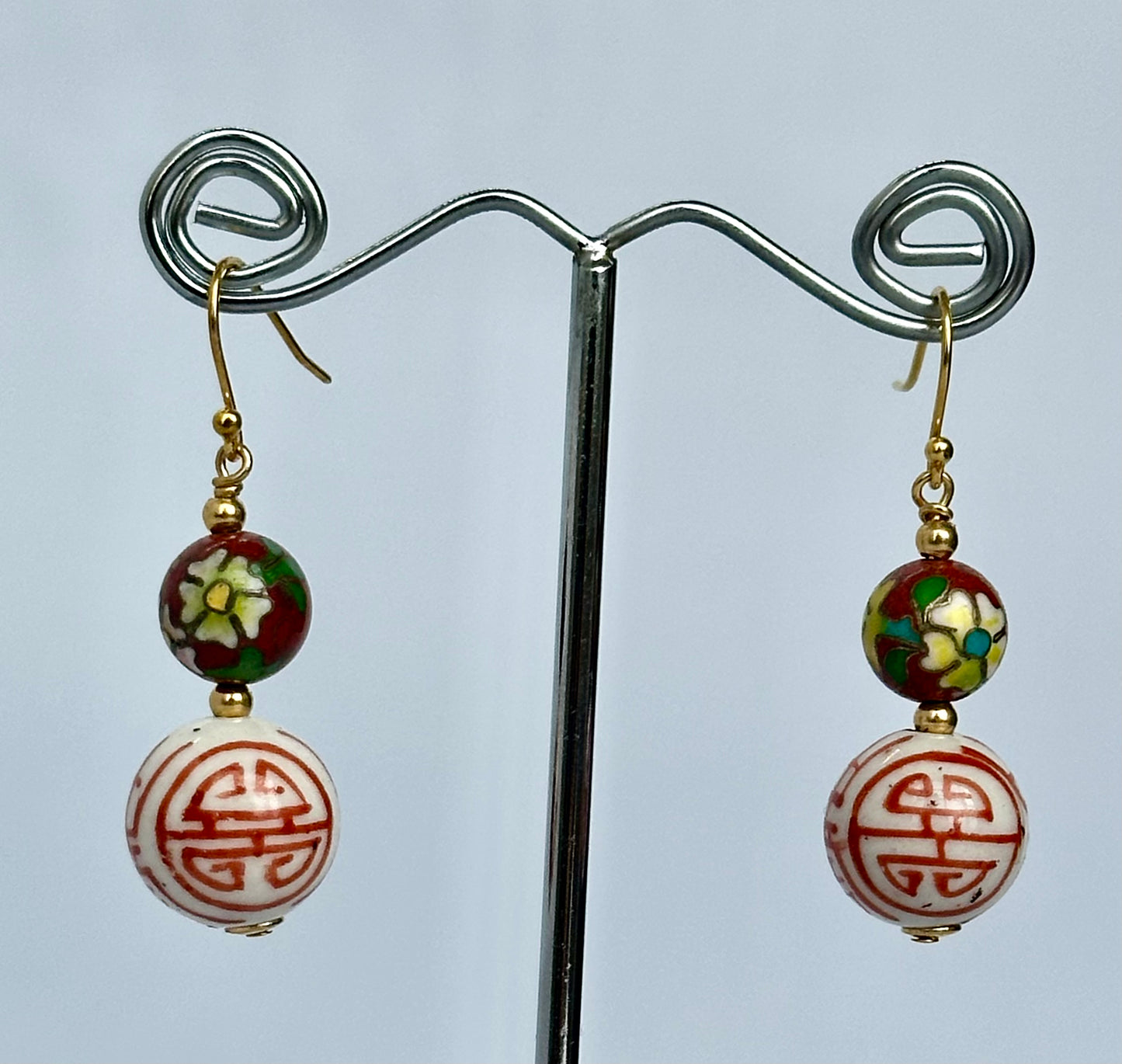 Porcelain Chinese Earrings