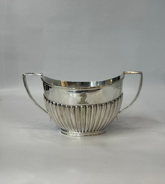 Silver plated "Walker and Hall" vintage sugar bowl