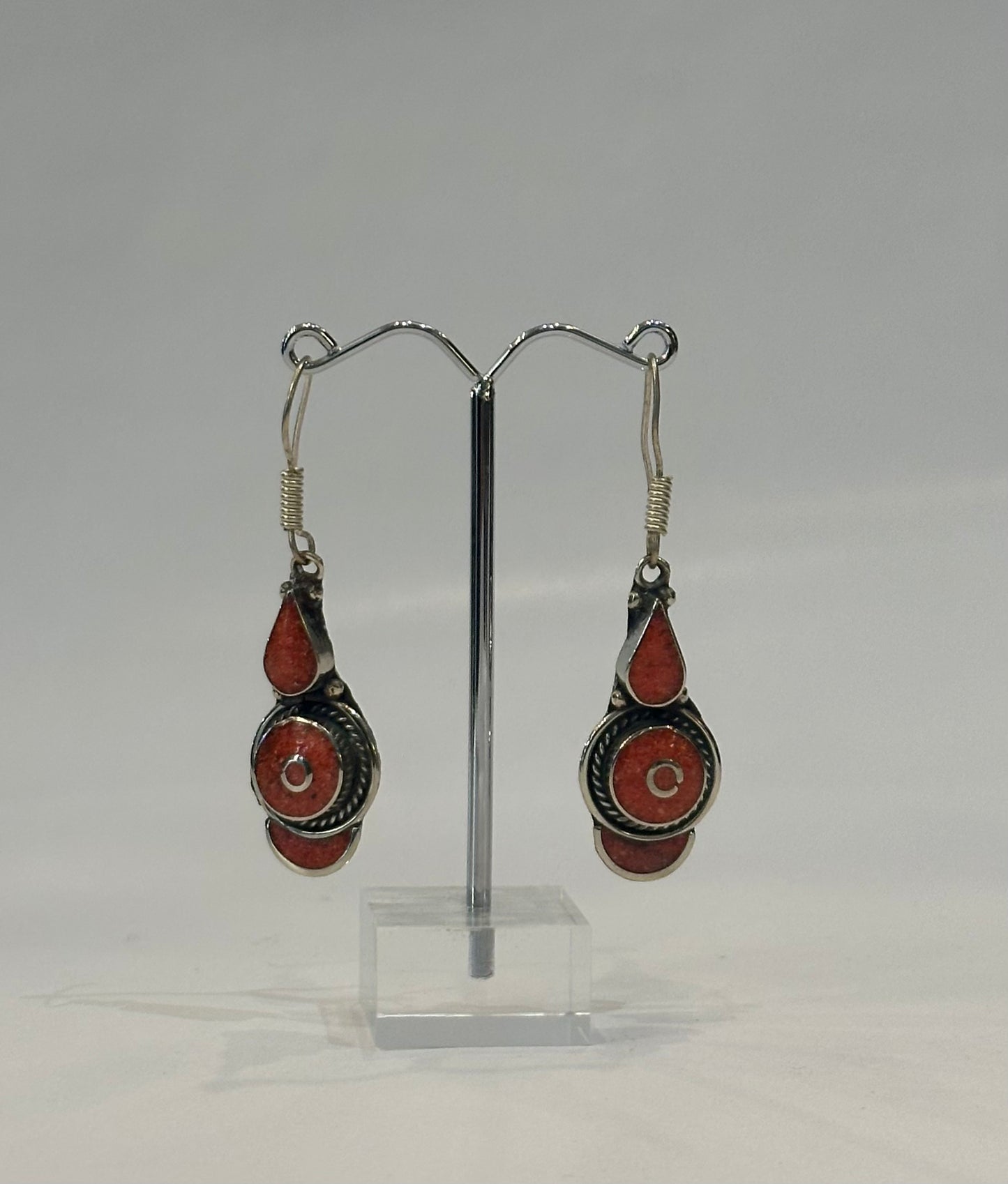 Coral earrings