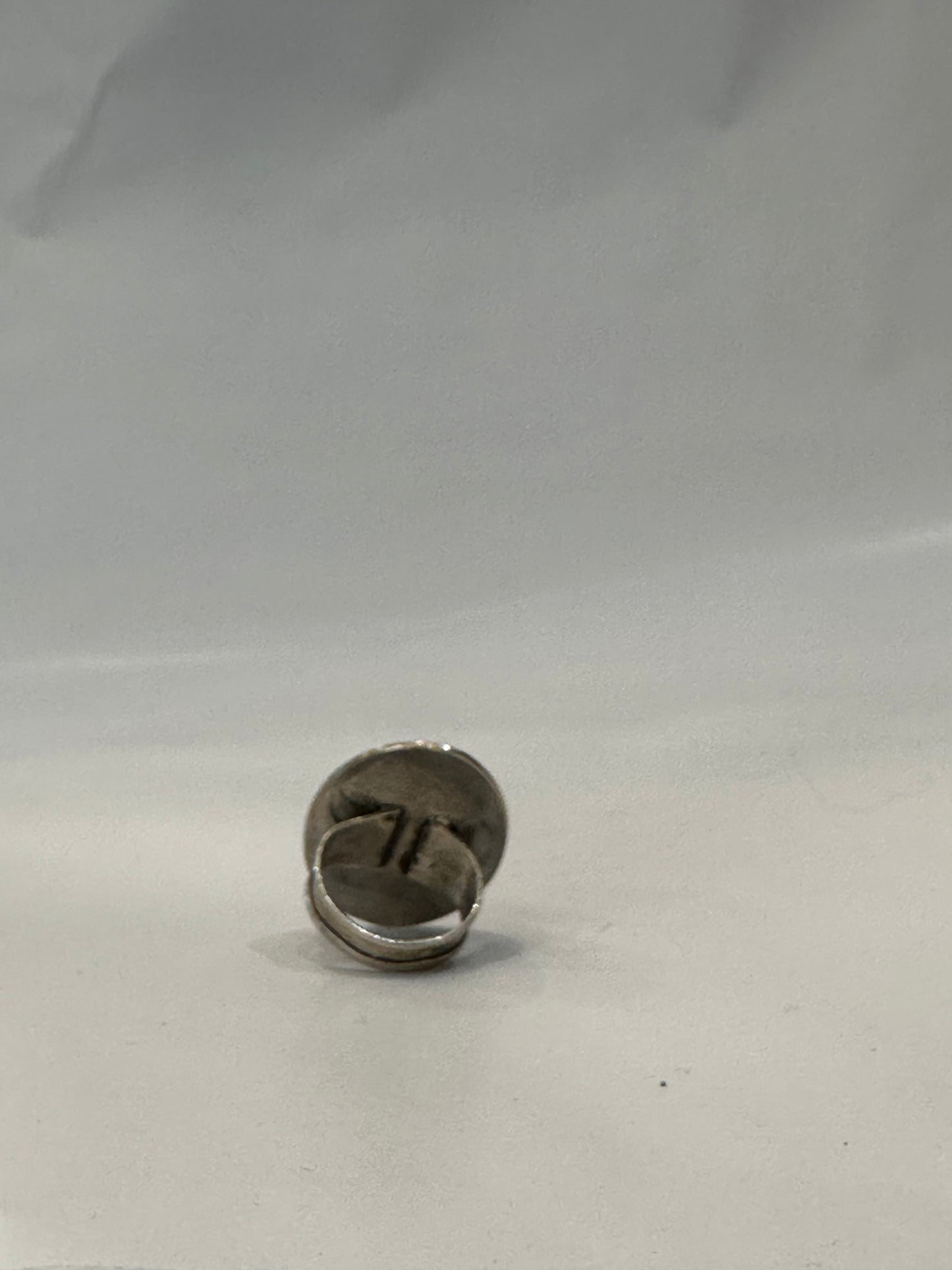 Turquoise and silver Signet Ring