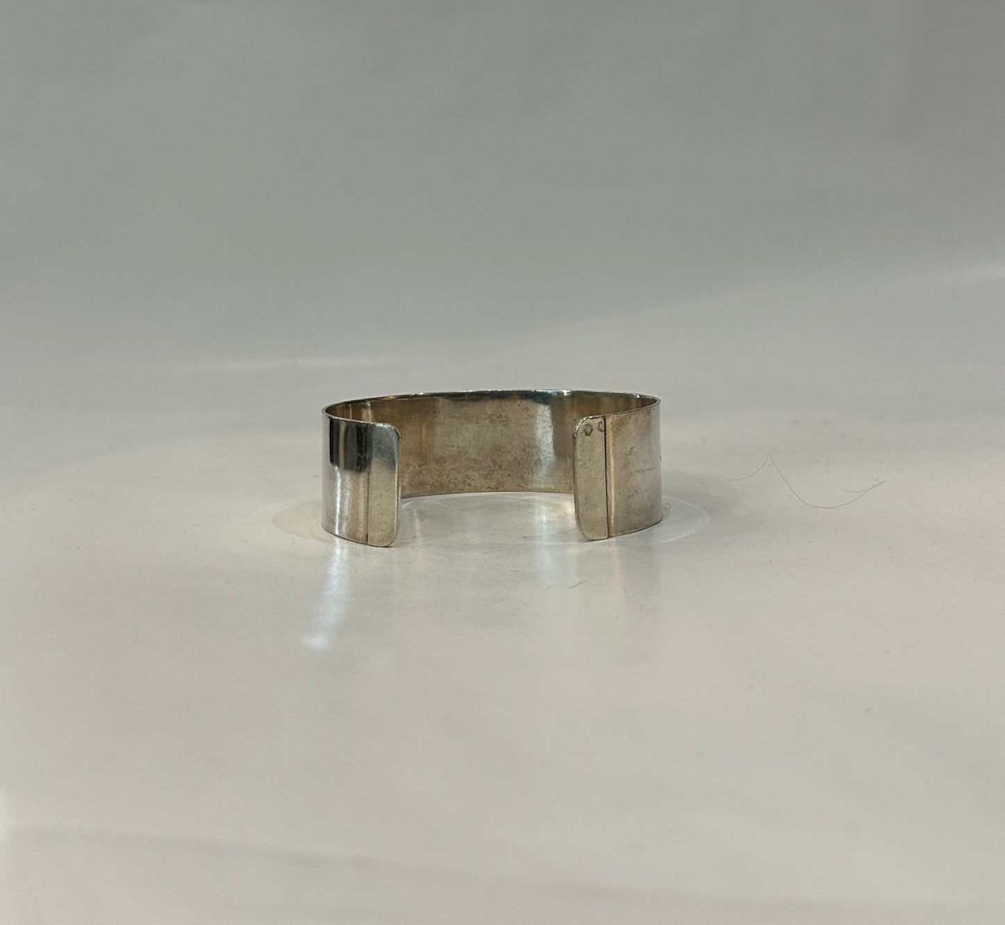 Hand carved Tuareg silver Cuff bracelet.