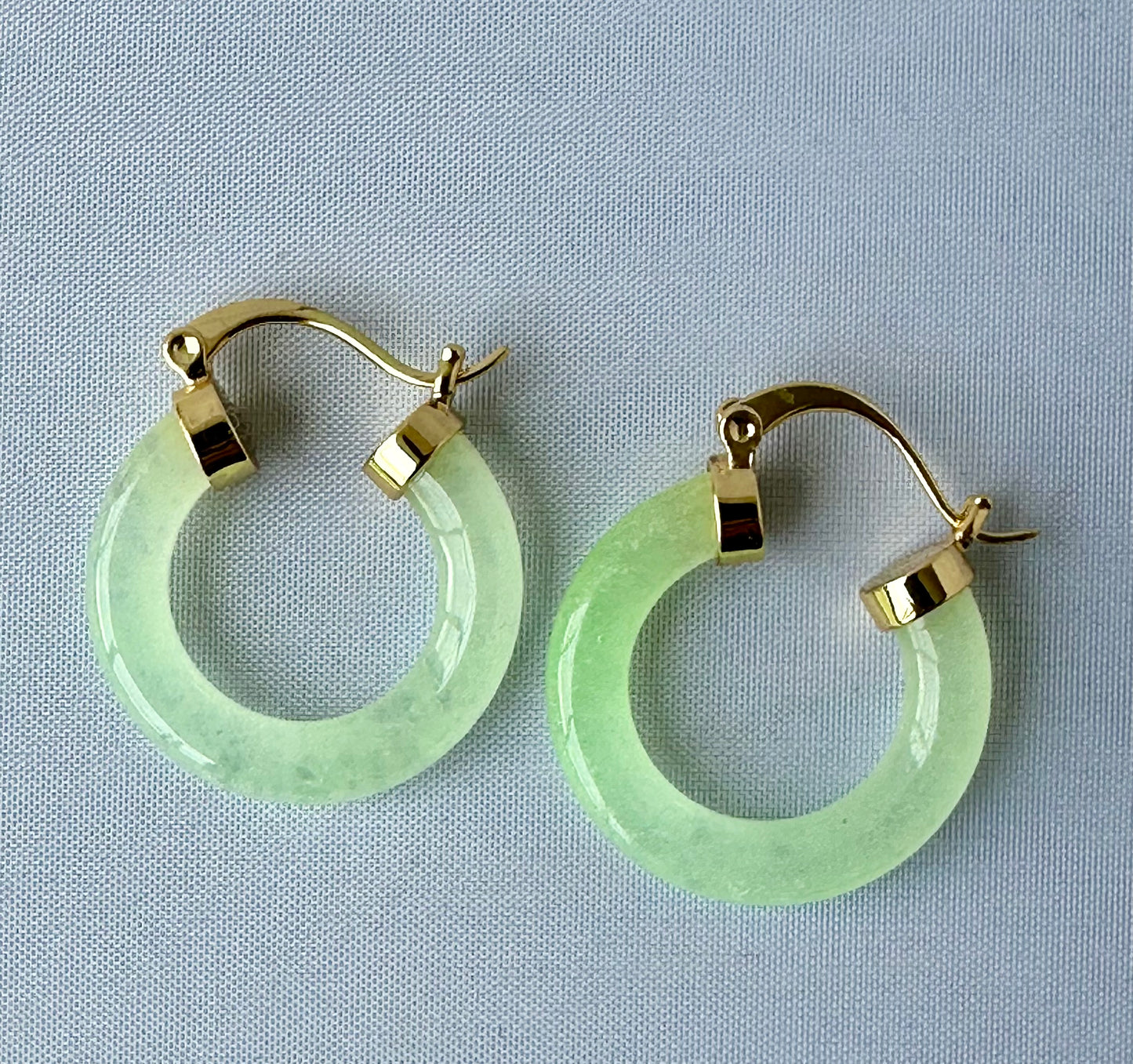 Jade hoop Earrings