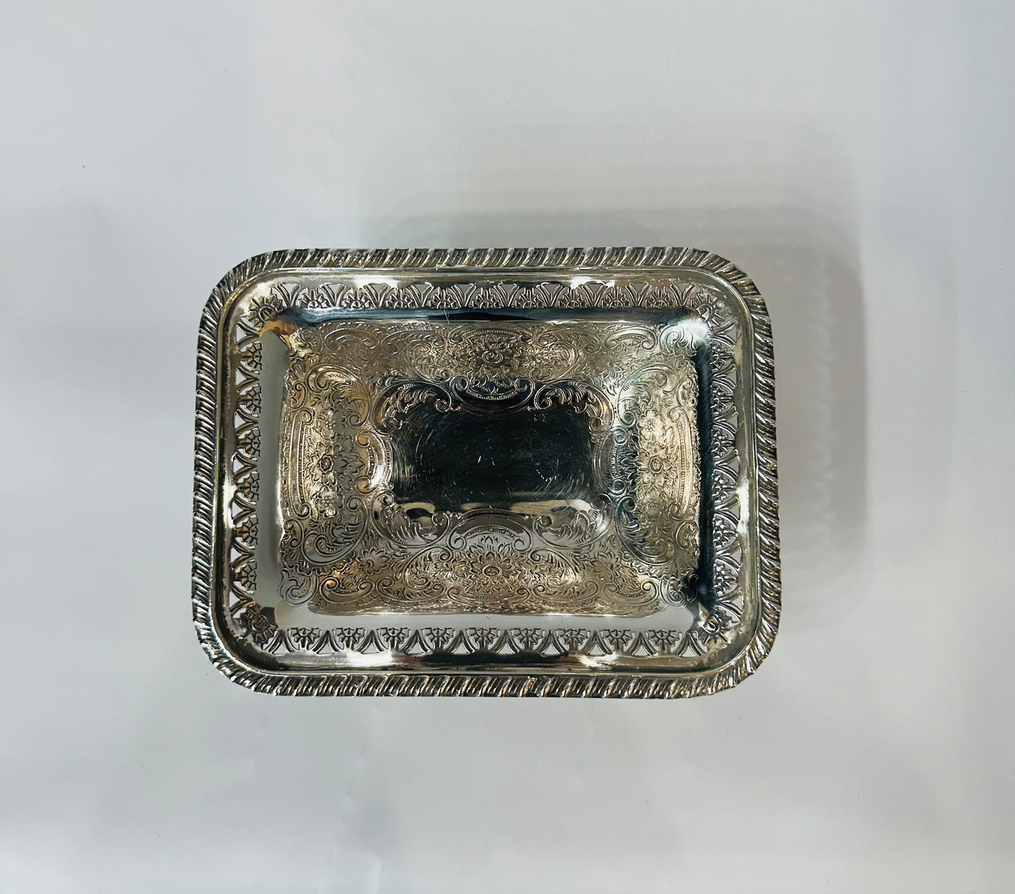 English Vintage Silver plate dish