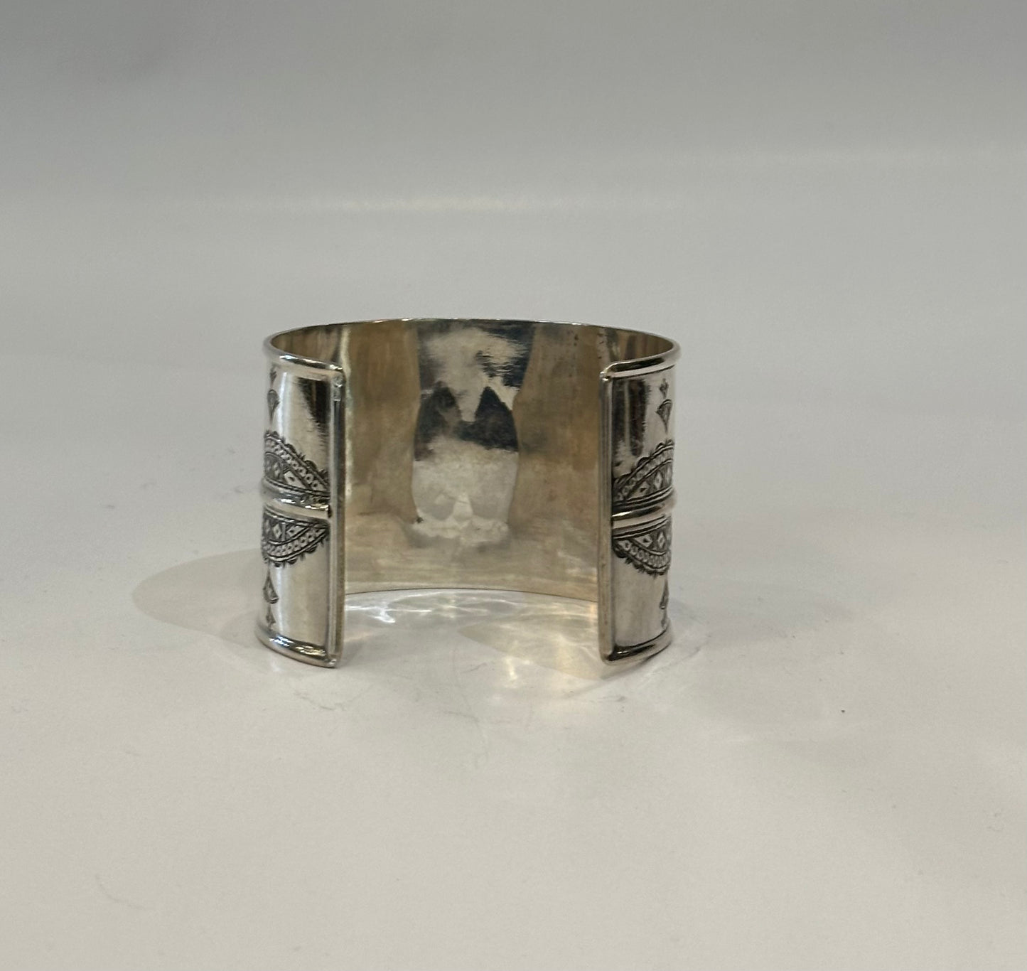 Hand engraved Silver Cuff