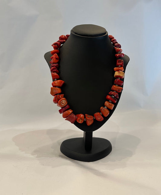 Vintage Atlantic Red Coral Necklace
